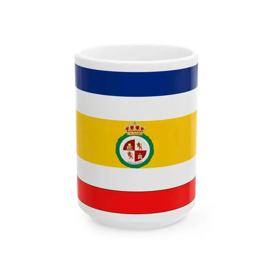 Flag of Granada Nicaragua (Nicaragua) White Coffee Mug 15oz - Go Mug Yourself