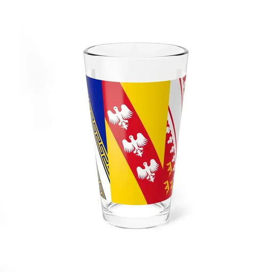 Flag of Grand Est France 2 - Pint Glass 16oz 16oz - Go Mug Yourself