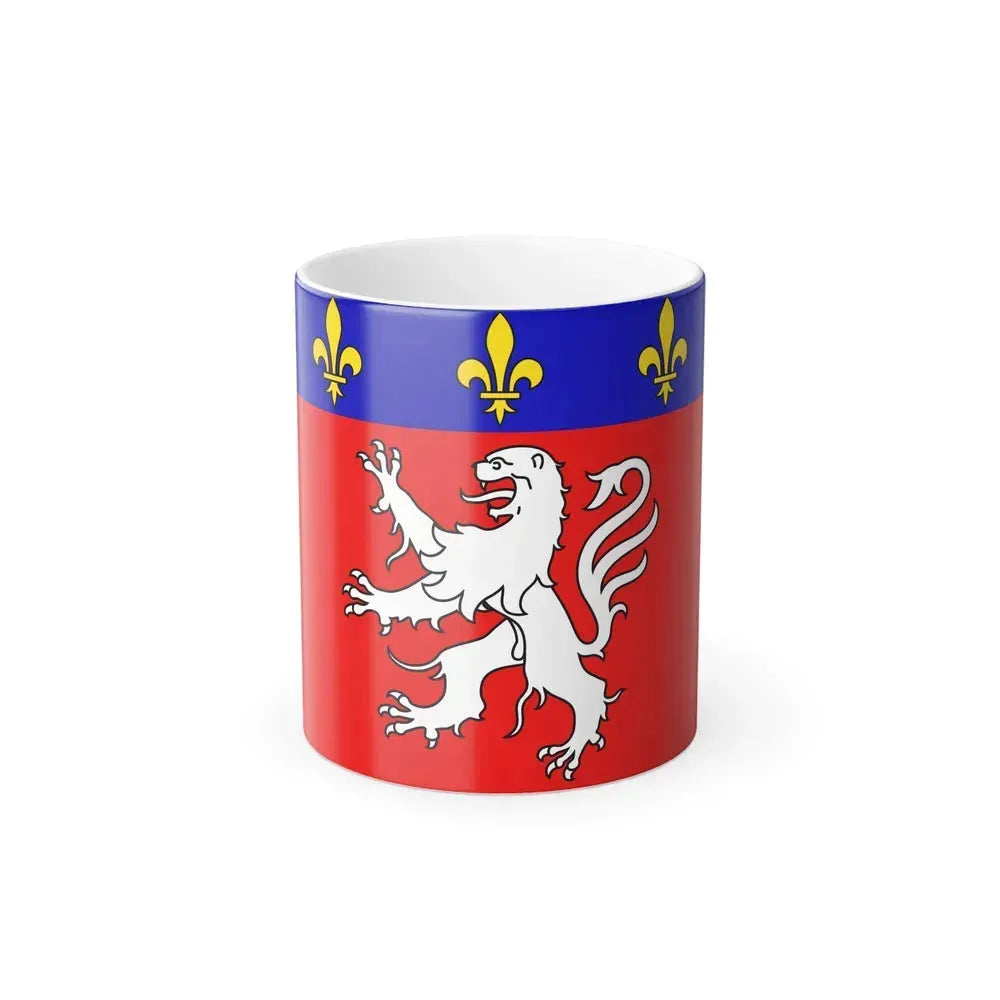 Flag of Grand Lyon France 2 - Color Changing Coffee Mug 11oz - Go Mug Yourself