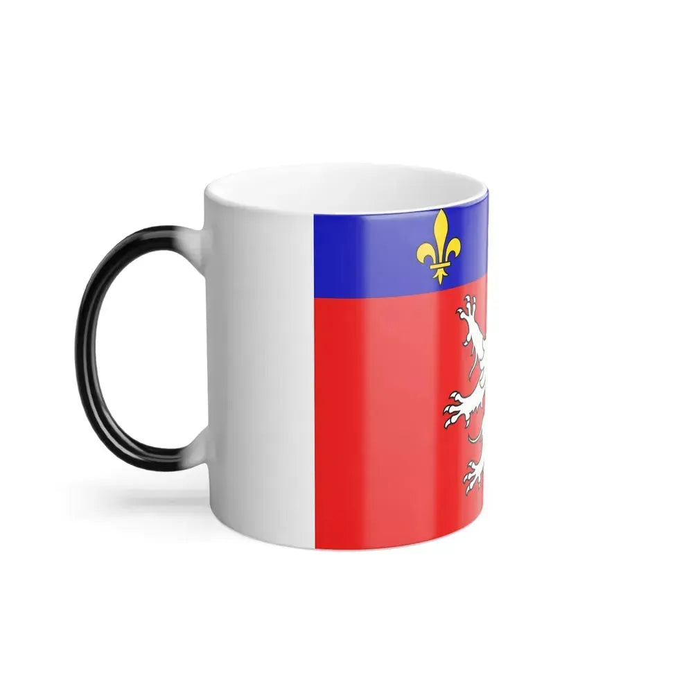 Flag of Grand Lyon France 2 - Color Changing Coffee Mug - Go Mug Yourself