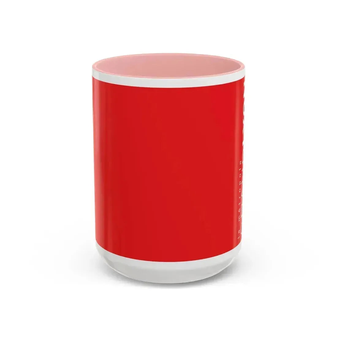 Flag of Grand Lyon France - Accent Coffee Mug 15oz Pink - Go Mug Yourself