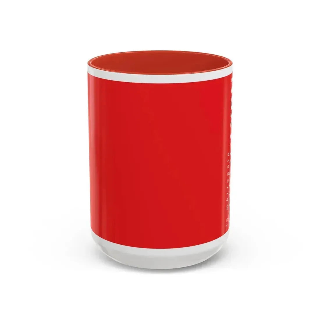 Flag of Grand Lyon France - Accent Coffee Mug 15oz Red - Go Mug Yourself