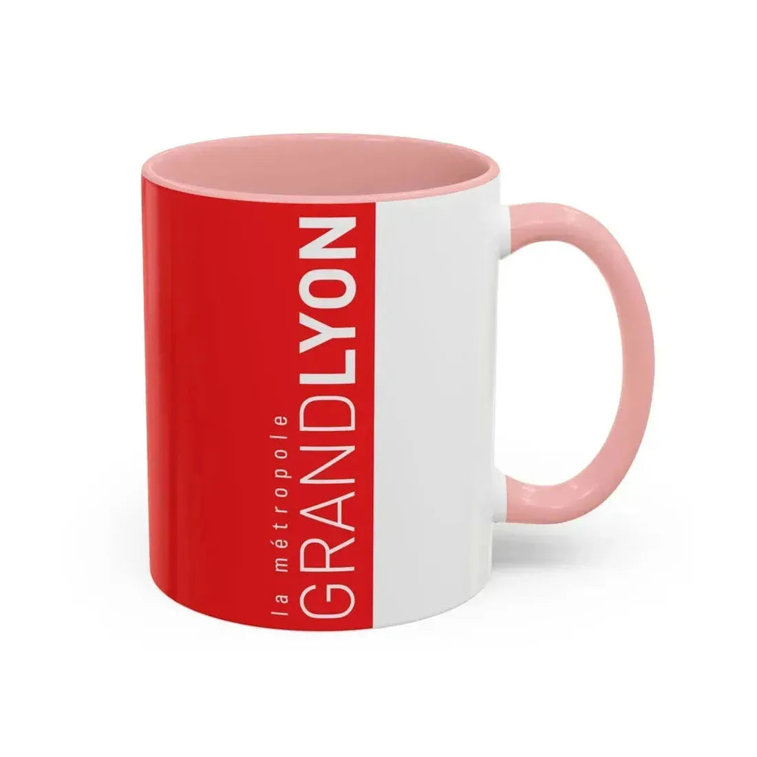 Flag of Grand Lyon France - Accent Coffee Mug - Go Mug Yourself