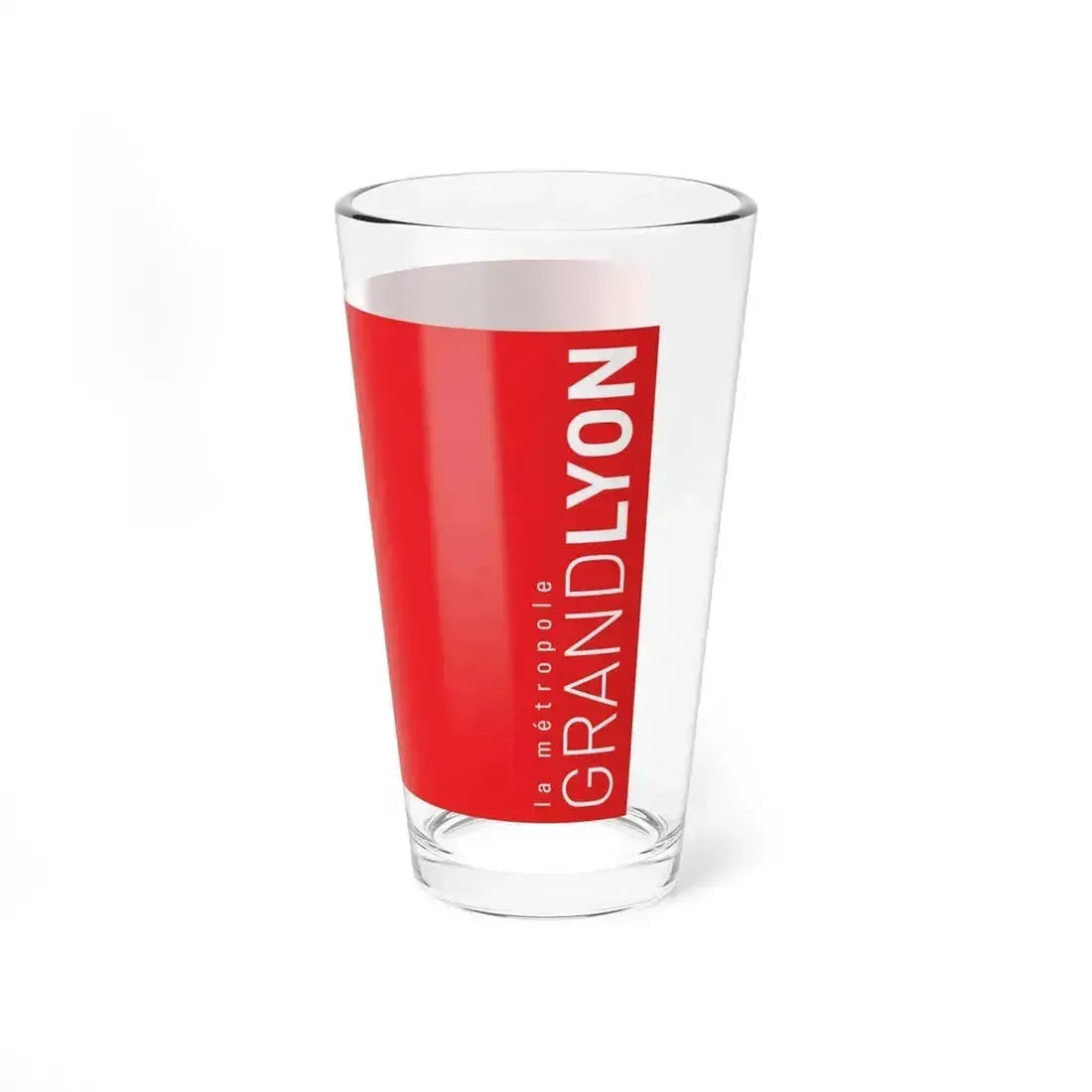 Flag of Grand Lyon France - Pint Glass 16oz - Go Mug Yourself