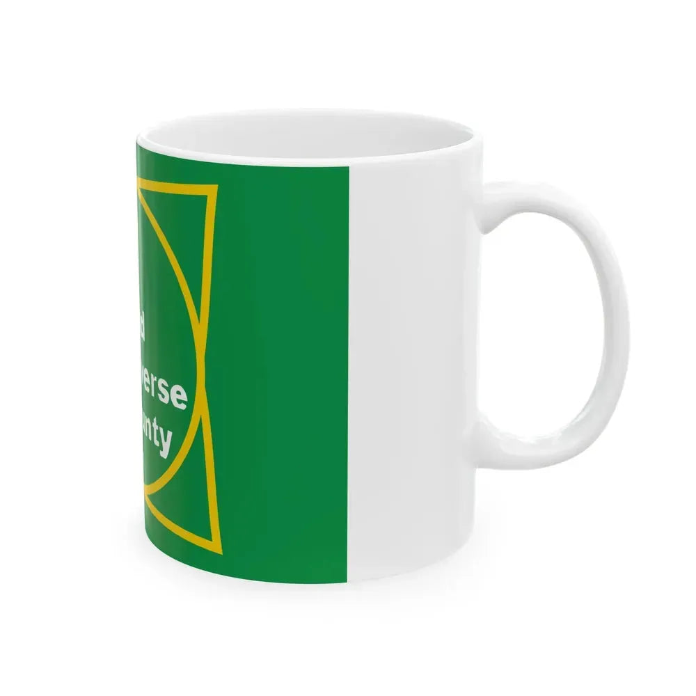 Flag of Grand Traverse County Michigan (United States) White Coffee Mug - Go Mug Yourself