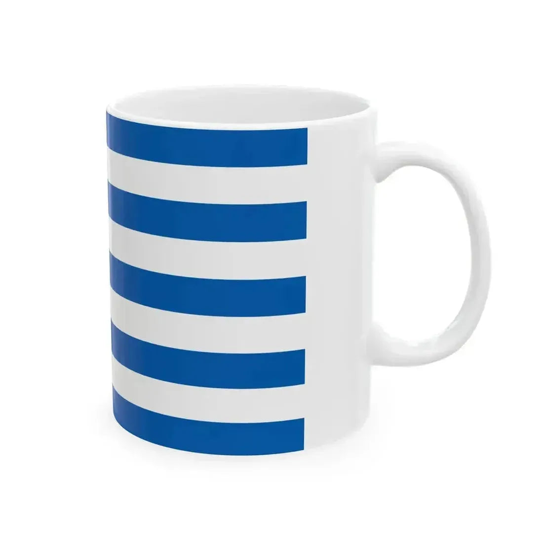 Flag of Greece 7-12 (Greece) White Coffee Mug - Go Mug Yourself