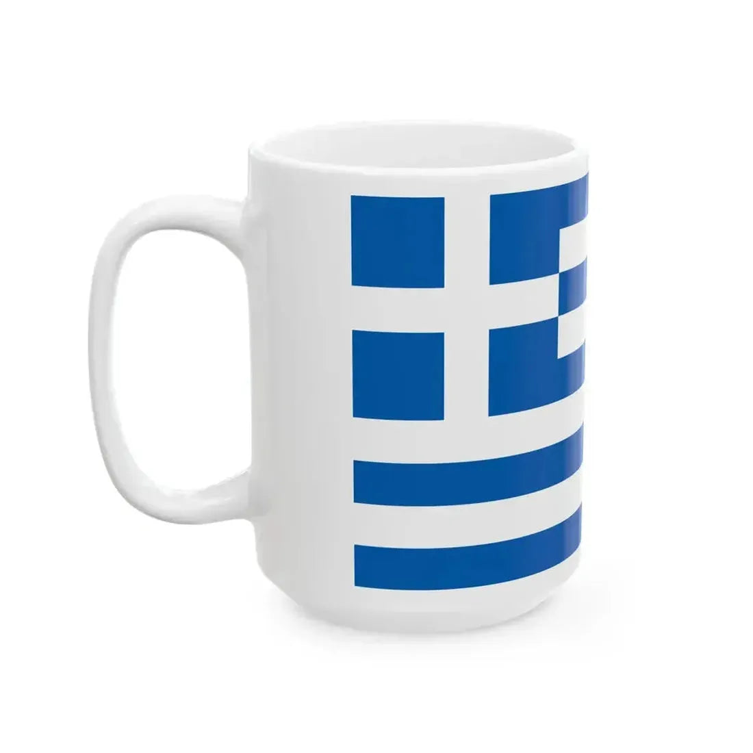 Flag of Greece 7-12 (Greece) White Coffee Mug - Go Mug Yourself