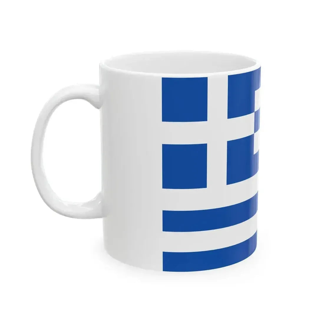 Flag of Greece alternative (Greece) White Coffee Mug - Go Mug Yourself