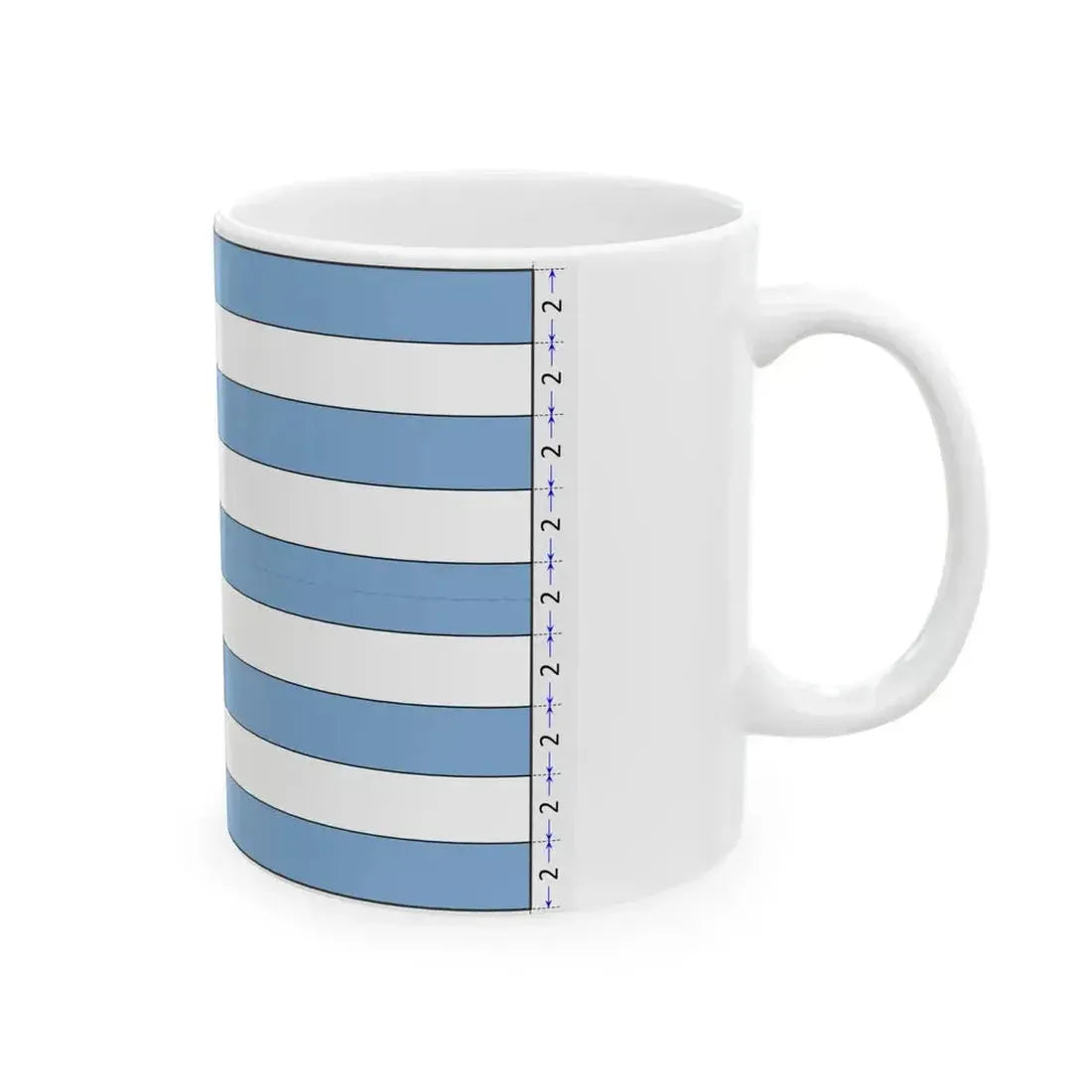 Flag of Greece construction sheet (Greece) White Coffee Mug - Go Mug Yourself