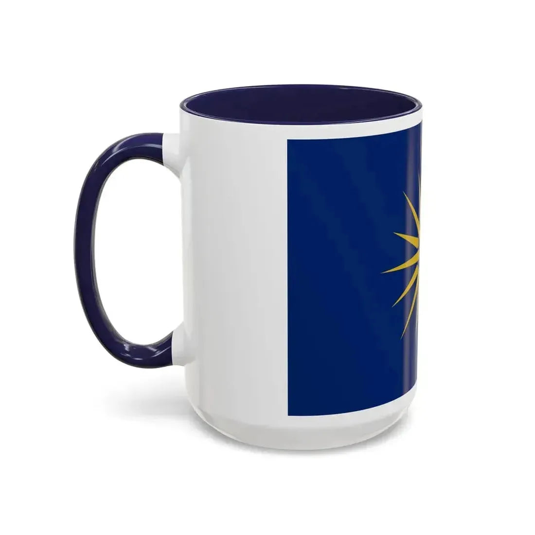 Flag of Greek Macedonia Greece - Accent Coffee Mug - Go Mug Yourself