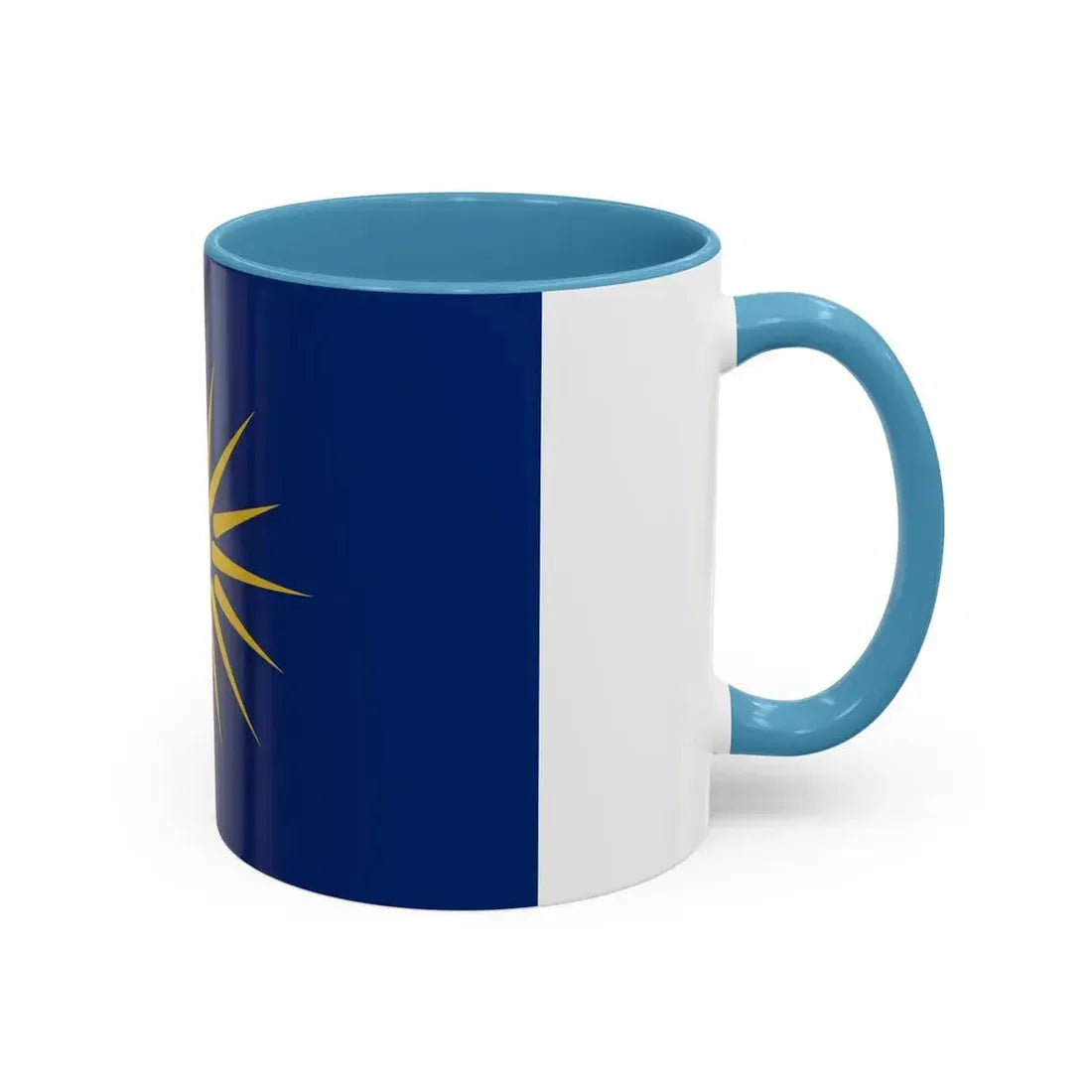 Flag of Greek Macedonia Greece - Accent Coffee Mug - Go Mug Yourself