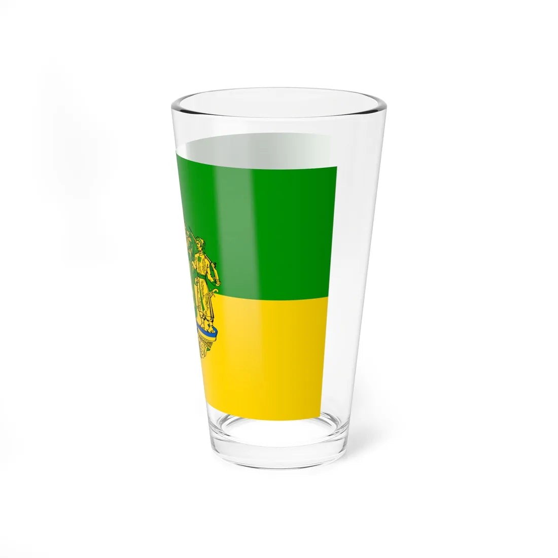 Flag of Green Ukraine 2 (Ukraine) Pint Glass 16oz - Go Mug Yourself