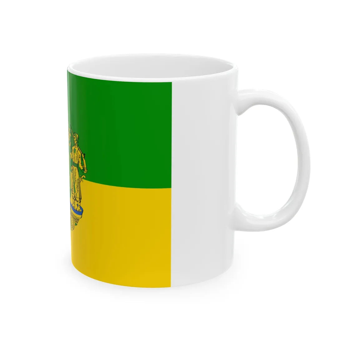 Flag of Green Ukraine 2 (Ukraine) White Coffee Mug - Go Mug Yourself
