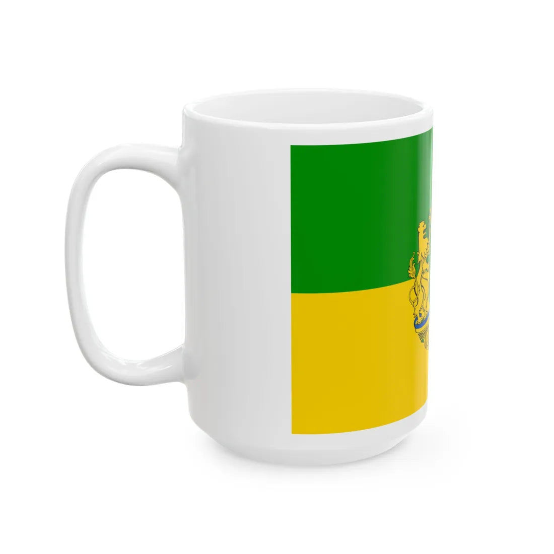 Flag of Green Ukraine 2 (Ukraine) White Coffee Mug - Go Mug Yourself