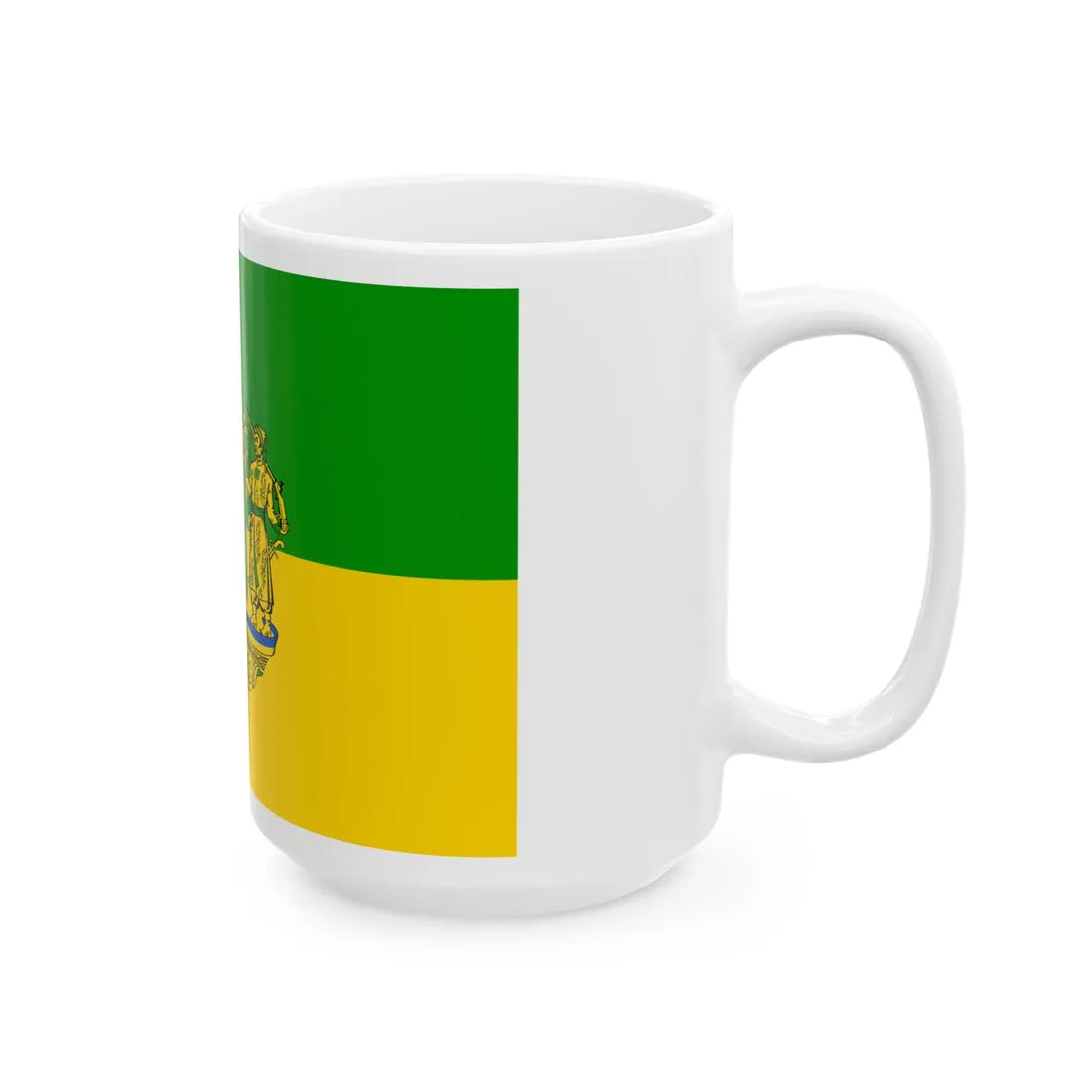Flag of Green Ukraine 2 (Ukraine) White Coffee Mug - Go Mug Yourself