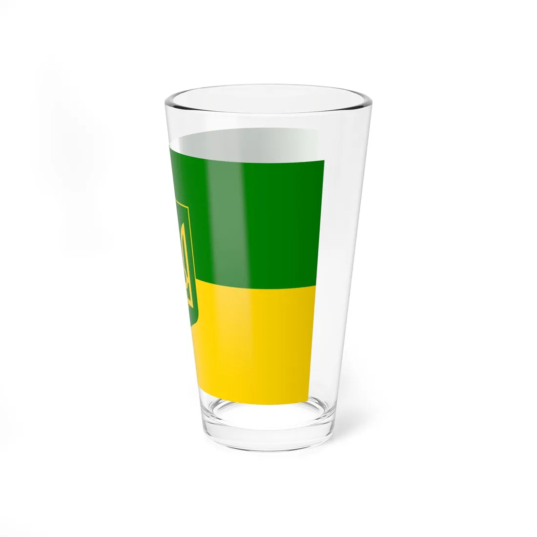 Flag of Green Ukraine 3 (Ukraine) Pint Glass 16oz - Go Mug Yourself