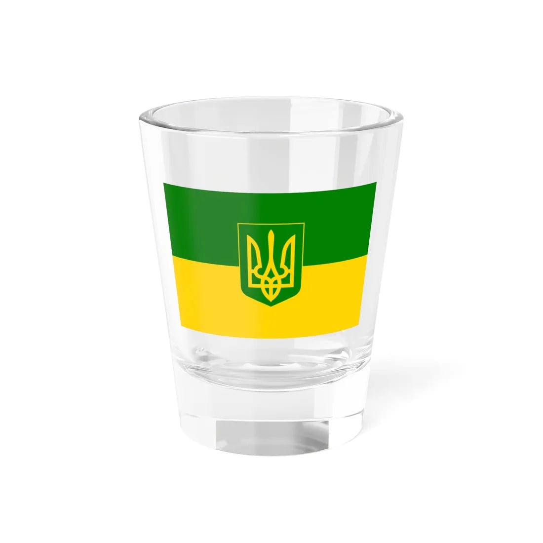Flag of Green Ukraine 3 (Ukraine) Shot Glass 1.5oz 1.5oz - Go Mug Yourself