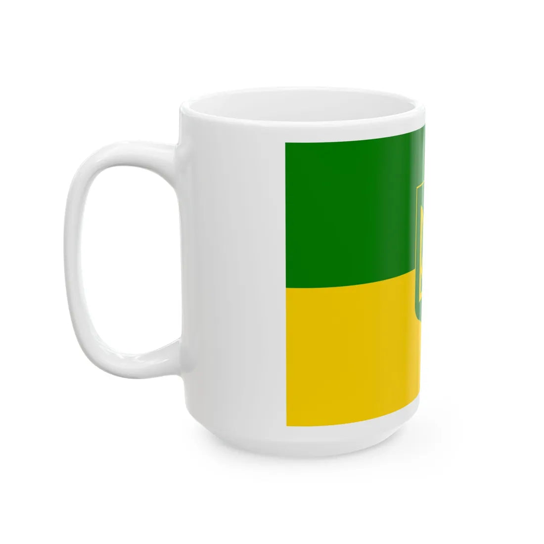 Flag of Green Ukraine 3 (Ukraine) White Coffee Mug - Go Mug Yourself