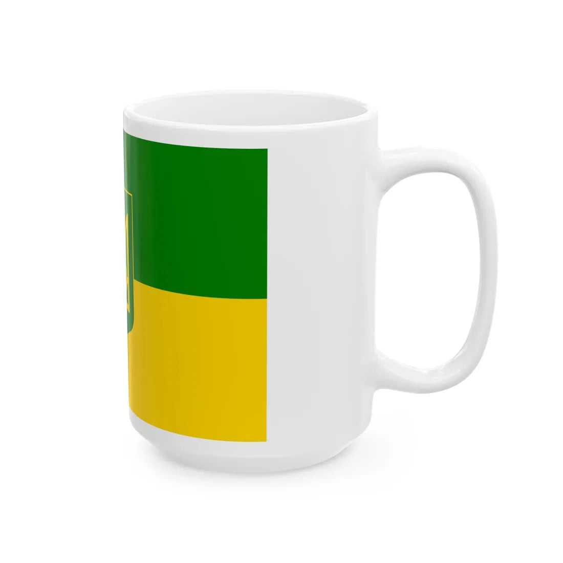 Flag of Green Ukraine 3 (Ukraine) White Coffee Mug - Go Mug Yourself