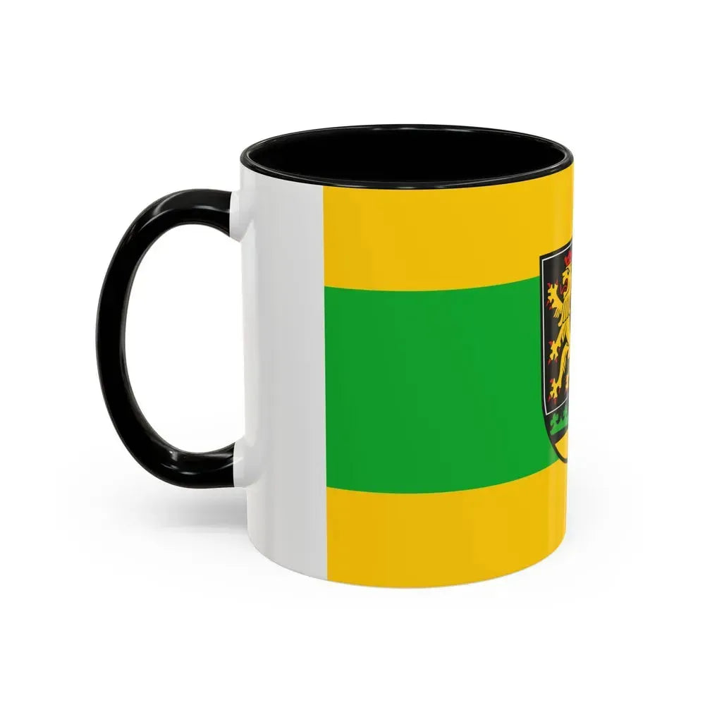 Flag of Greiz Germany - Accent Coffee Mug - Go Mug Yourself