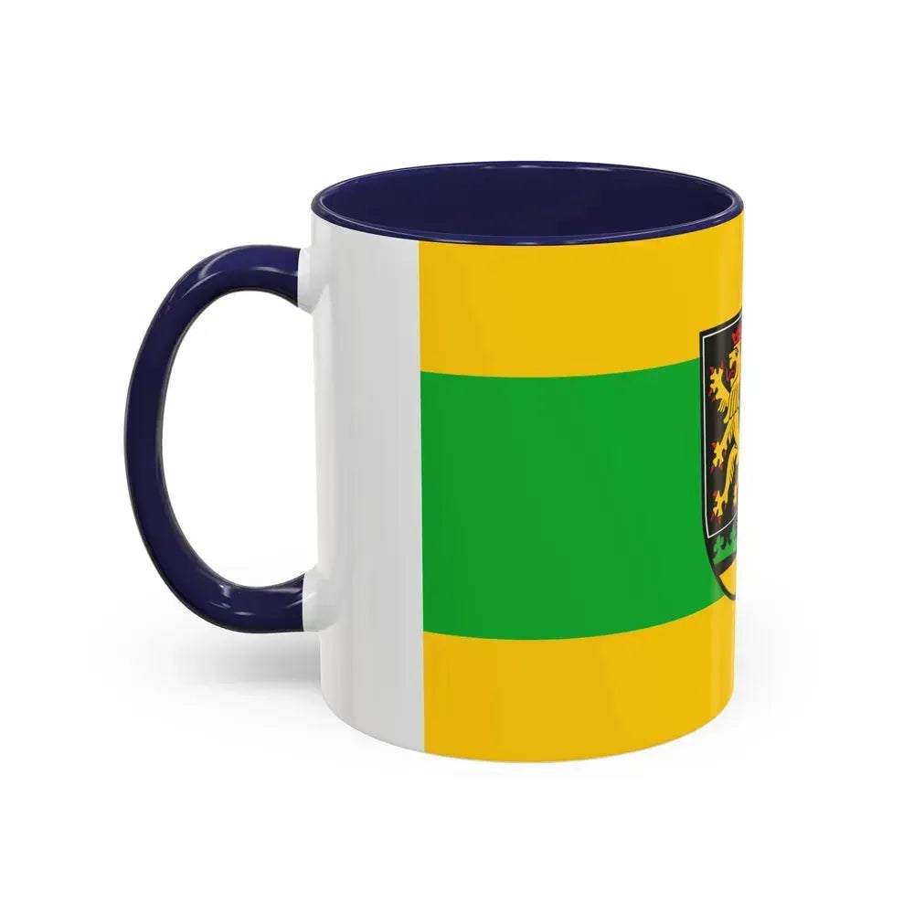 Flag of Greiz Germany - Accent Coffee Mug - Go Mug Yourself