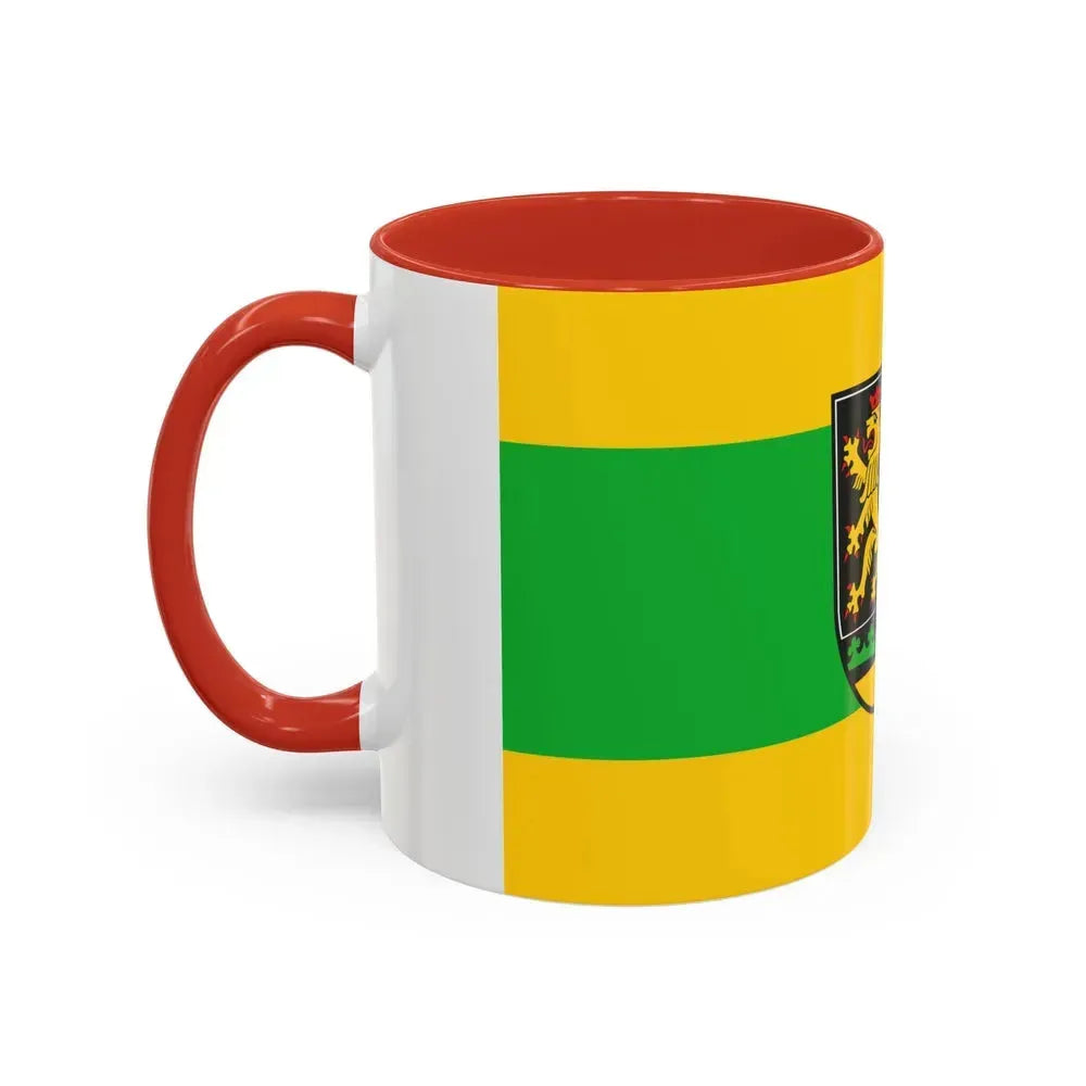 Flag of Greiz Germany - Accent Coffee Mug - Go Mug Yourself