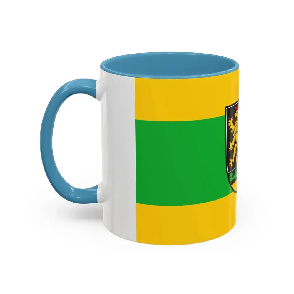 Flag of Greiz Germany - Accent Coffee Mug - Go Mug Yourself