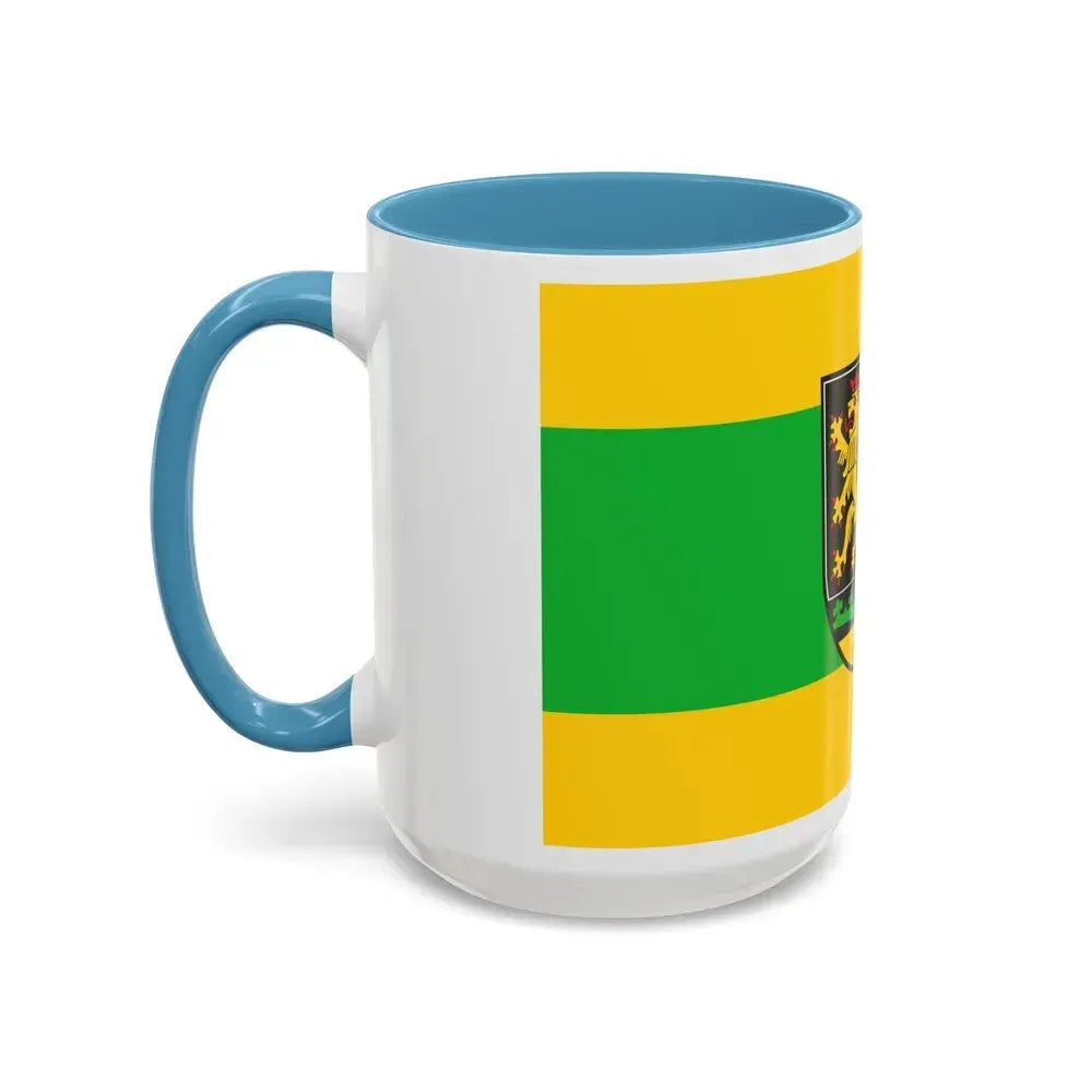 Flag of Greiz Germany - Accent Coffee Mug - Go Mug Yourself