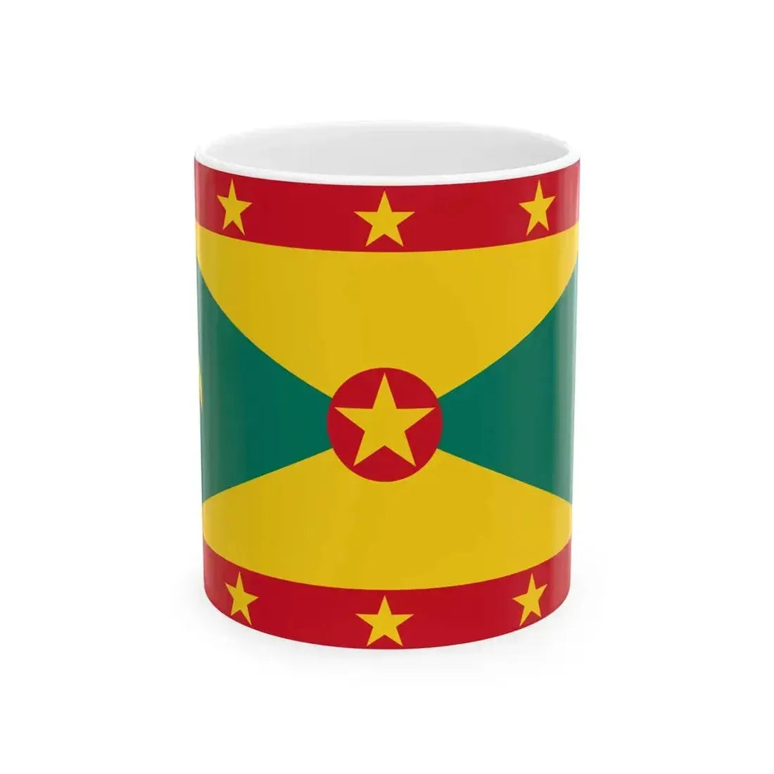 Flag of Grenada 16-9 (Grenada) White Coffee Mug 11oz - Go Mug Yourself