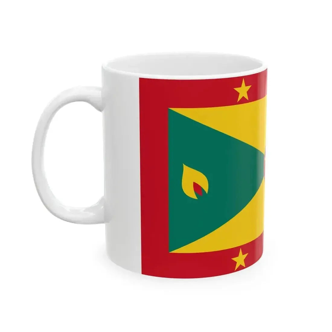 Flag of Grenada 16-9 (Grenada) White Coffee Mug - Go Mug Yourself