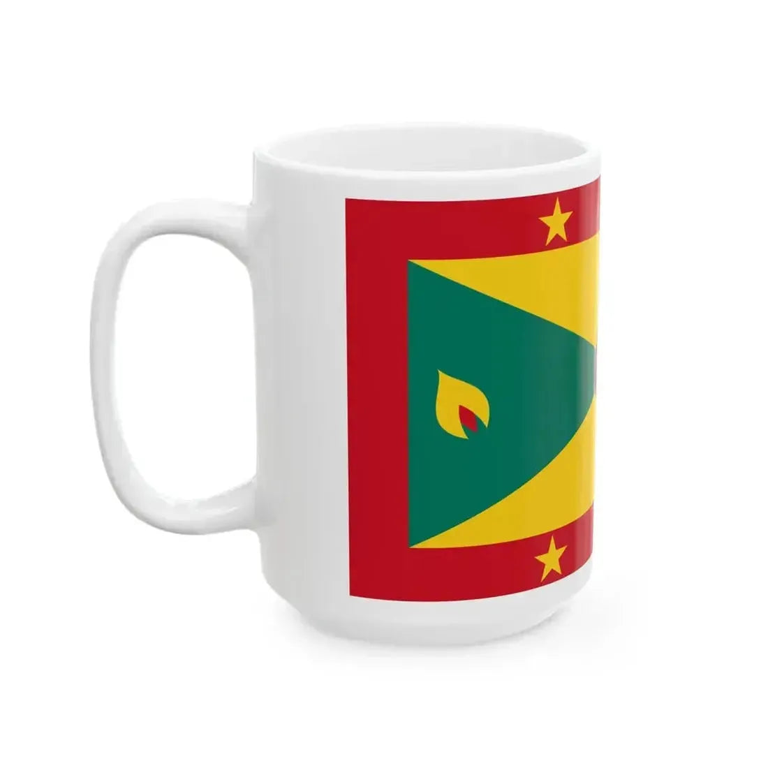 Flag of Grenada 16-9 (Grenada) White Coffee Mug - Go Mug Yourself