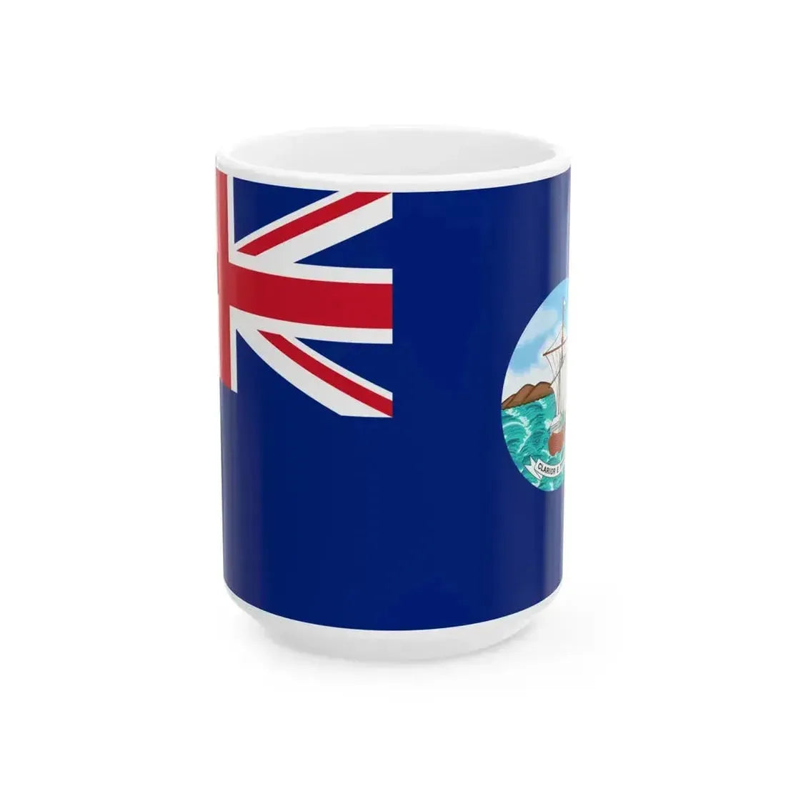 Flag of Grenada 1903-1967 (Grenada) White Coffee Mug 15oz - Go Mug Yourself