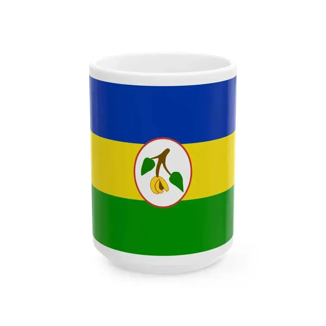 Flag of Grenada 1967-1974 (Grenada) White Coffee Mug 15oz - Go Mug Yourself