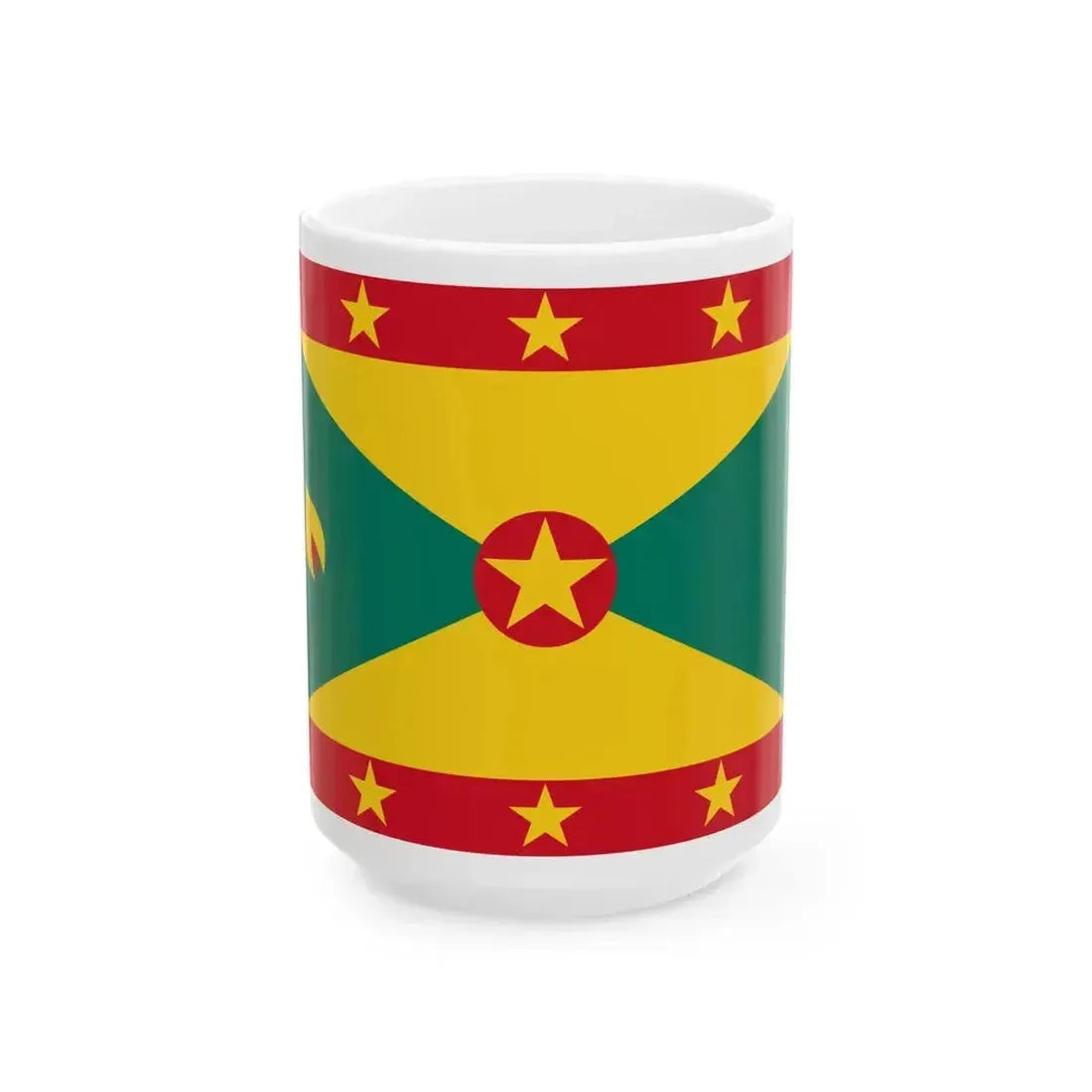 Flag of Grenada 3-2 (Grenada) White Coffee Mug 15oz - Go Mug Yourself