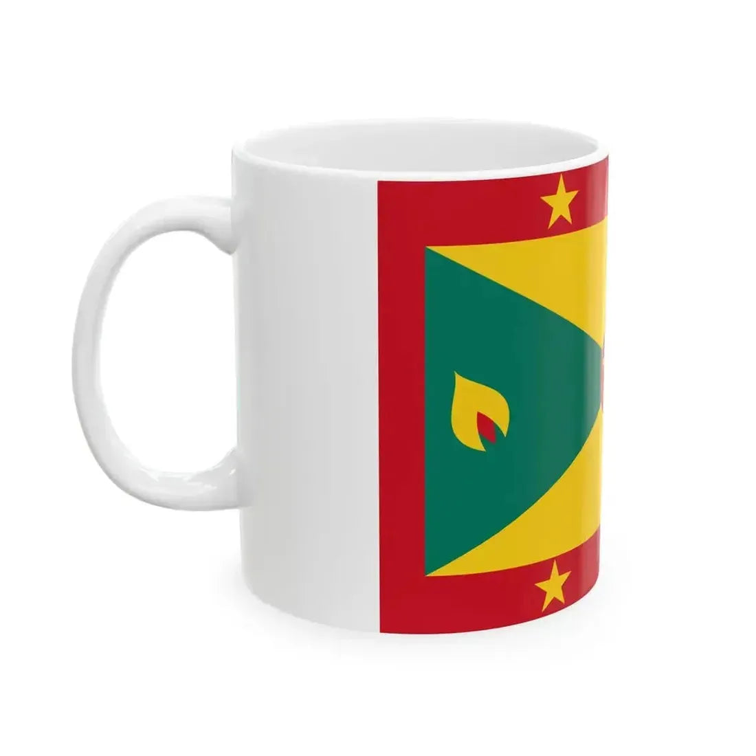 Flag of Grenada 3-2 (Grenada) White Coffee Mug - Go Mug Yourself
