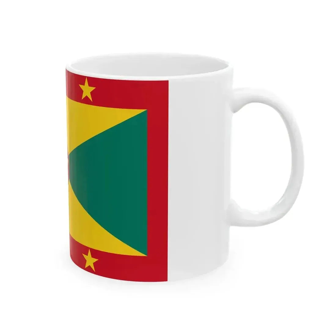 Flag of Grenada 3-2 (Grenada) White Coffee Mug - Go Mug Yourself