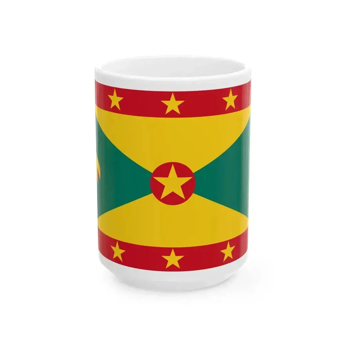 Flag of Grenada (Grenada) White Coffee Mug 15oz - Go Mug Yourself
