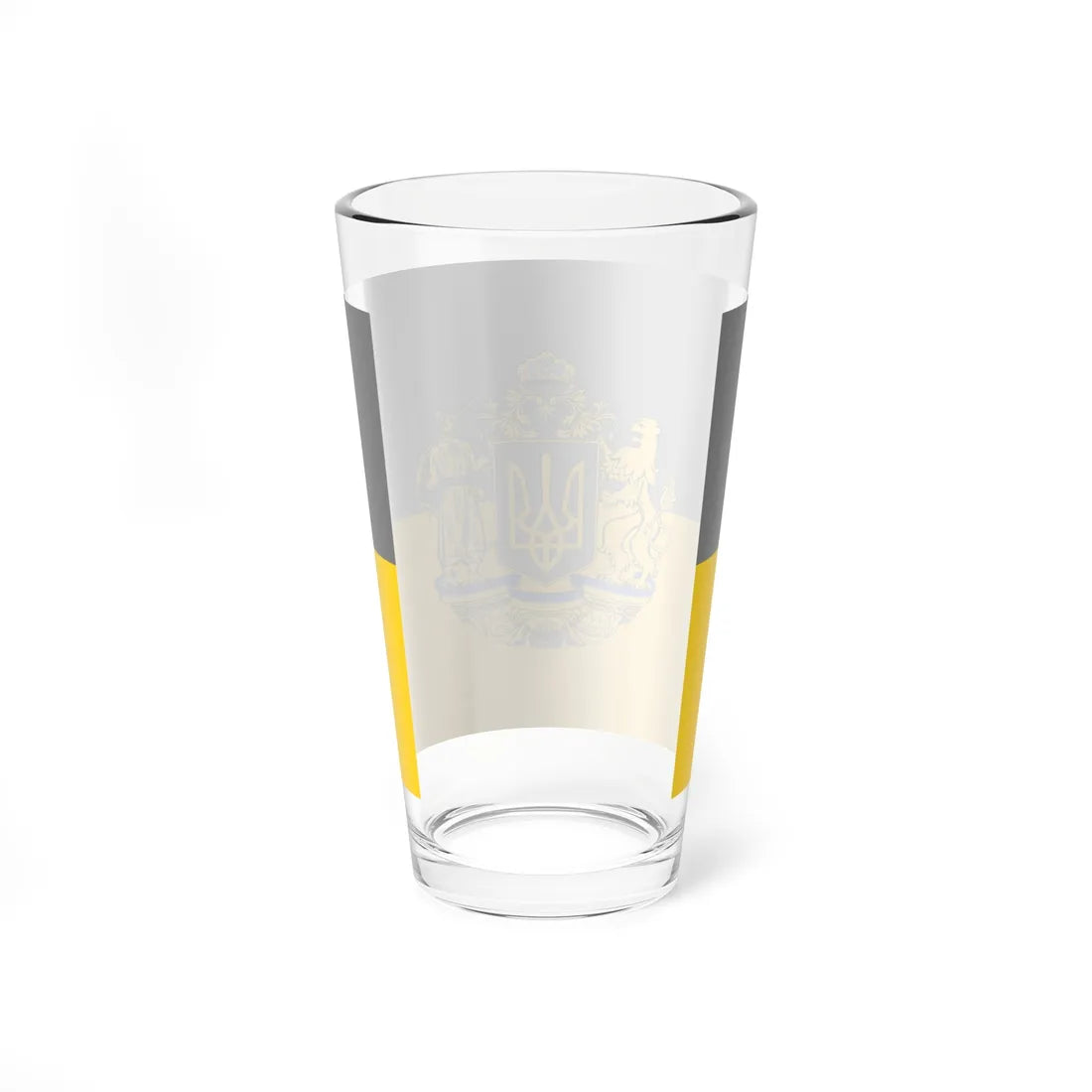 Flag of Grey Ukraine 2 (Ukraine) Pint Glass 16oz - Go Mug Yourself