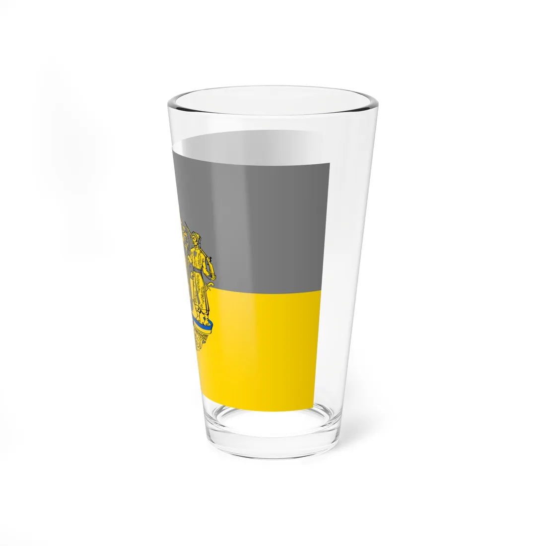 Flag of Grey Ukraine 2 (Ukraine) Pint Glass 16oz - Go Mug Yourself