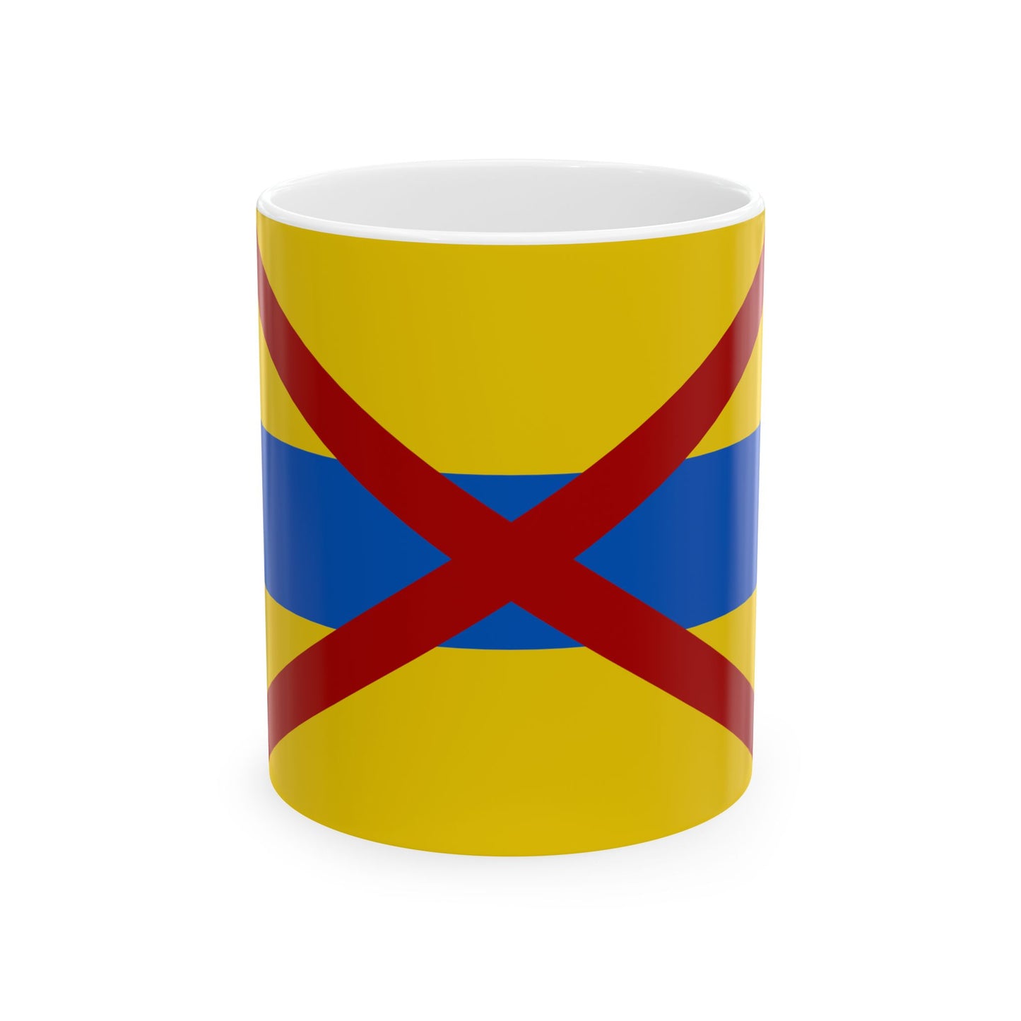 Flag of Grimbergen (Belgium) White Coffee Mug-11oz-Go Mug Yourself