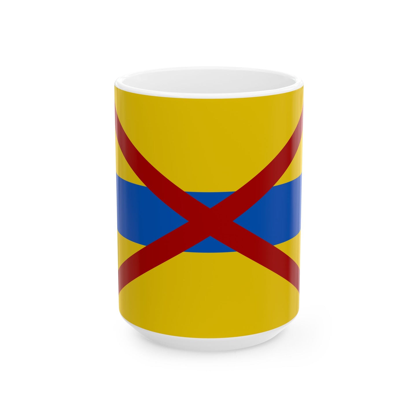 Flag of Grimbergen (Belgium) White Coffee Mug-15oz-Go Mug Yourself