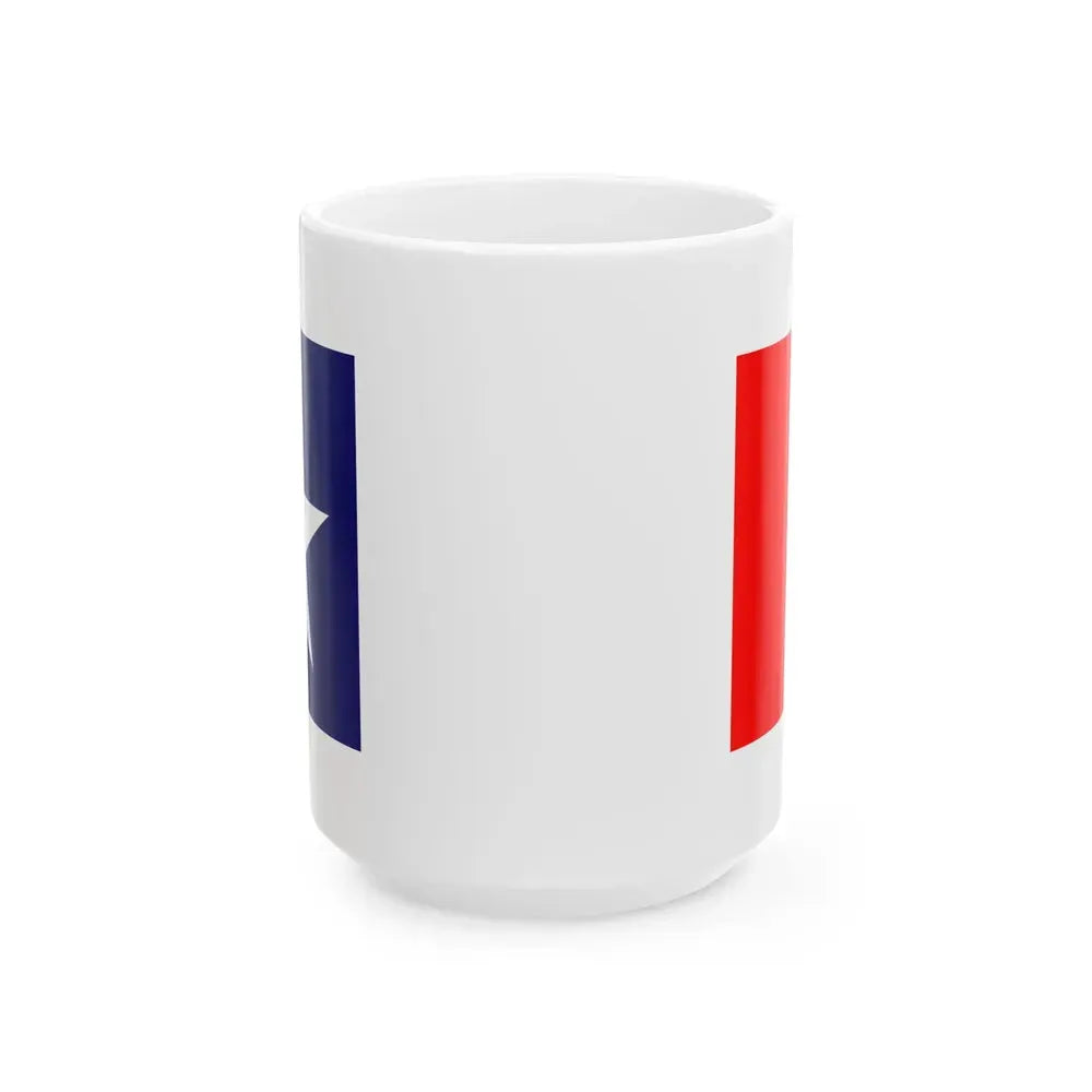 Flag of Grimes County Texas (United States) White Coffee Mug 15oz - Go Mug Yourself