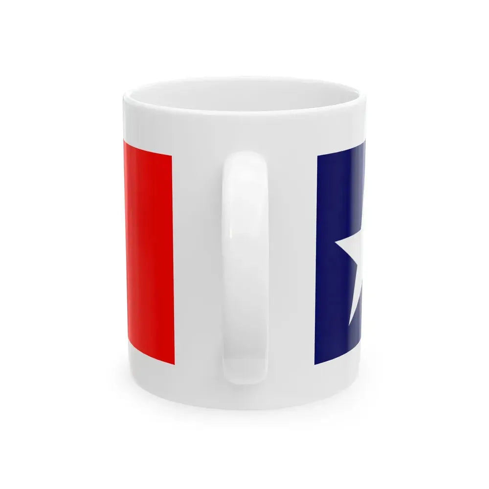 Flag of Grimes County Texas (United States) White Coffee Mug - Go Mug Yourself