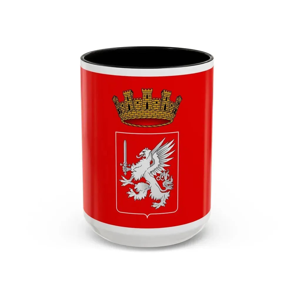 Flag of Grosseto Italy - Accent Coffee Mug 15oz Black - Go Mug Yourself