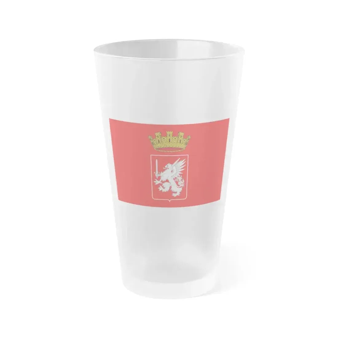 Flag of Grosseto Italy - Frosted Pint Glass 16oz 16oz Frosted - Go Mug Yourself