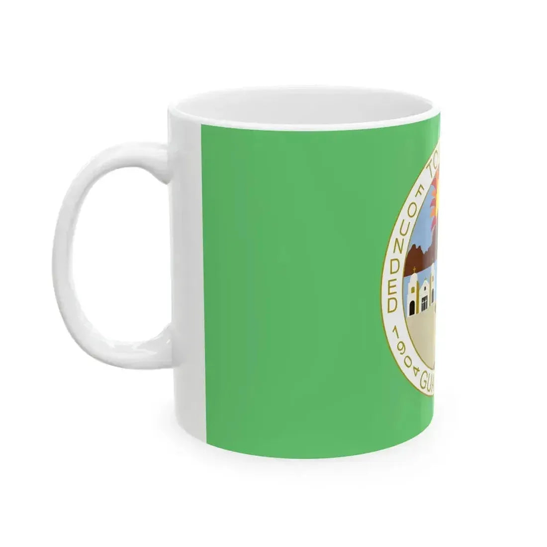 Flag of Guadalupe Arizona (United States) White Coffee Mug - Go Mug Yourself