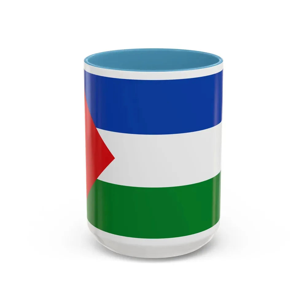 Flag of Guanacaste Province Costa Rica - Accent Coffee Mug 15oz Light Blue - Go Mug Yourself