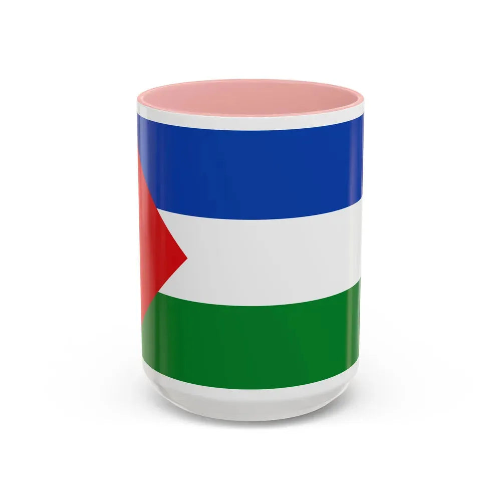 Flag of Guanacaste Province Costa Rica - Accent Coffee Mug 15oz Pink - Go Mug Yourself