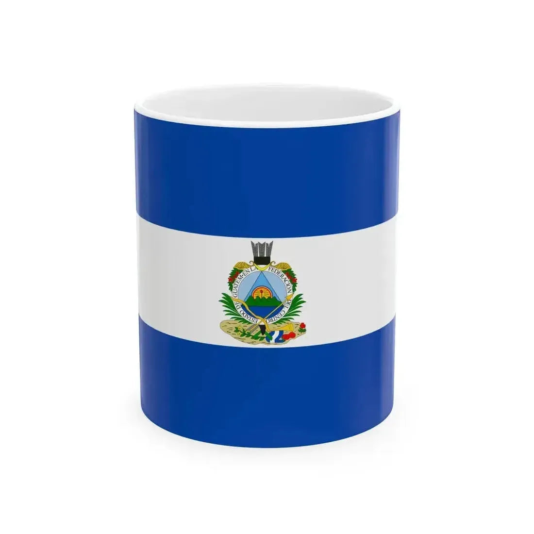 Flag of Guatemala 1839-1843 (Guatemala) White Coffee Mug 11oz - Go Mug Yourself
