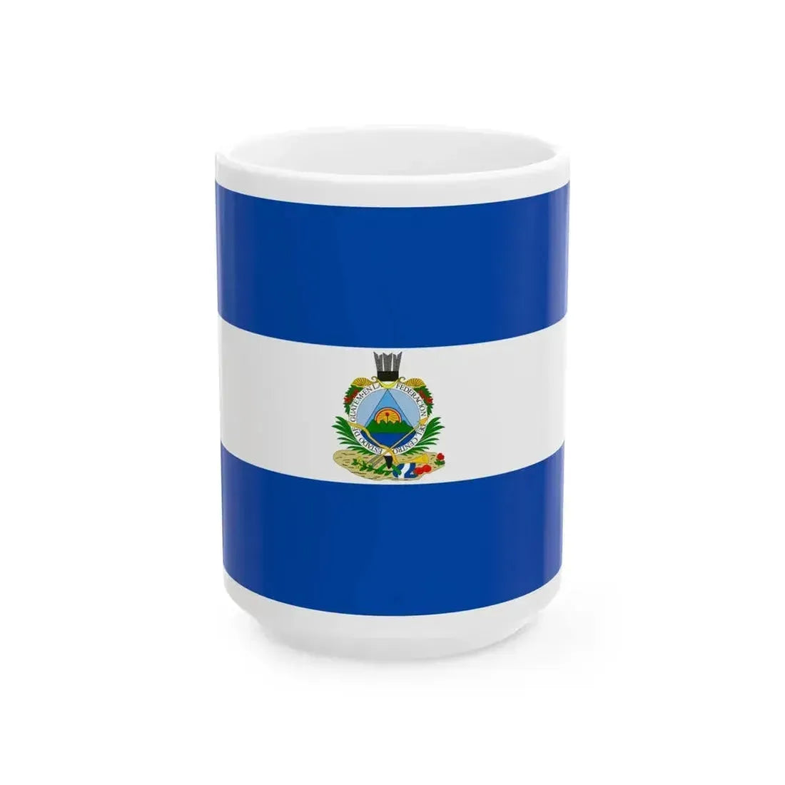 Flag of Guatemala 1839-1843 (Guatemala) White Coffee Mug 15oz - Go Mug Yourself